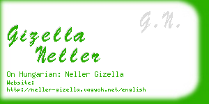 gizella neller business card